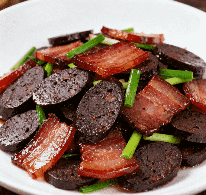 最正宗的家常味：猪血丸子炒腊肉|武冈网